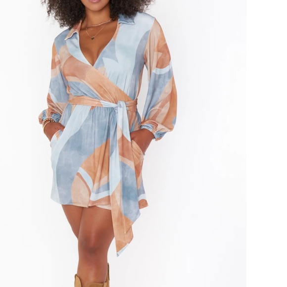 Show Me Your MuMu Patsy Mini Dress in Retro Absract sz xs NWT - Picture 3 of 5